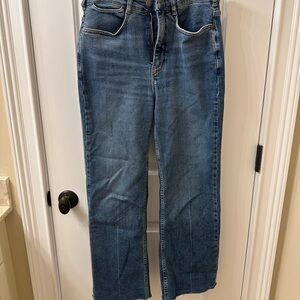 Pilcro Women's Wide Leg Jeans - Blue
